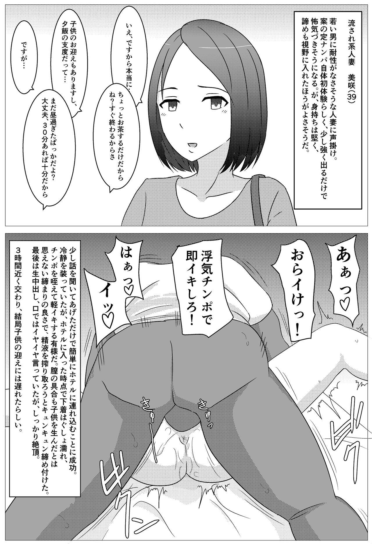 [AHENAMA] Kuzu Otoko ni 2 Koma de Soku Ochi to Sare Chau Hitozuma-tachi