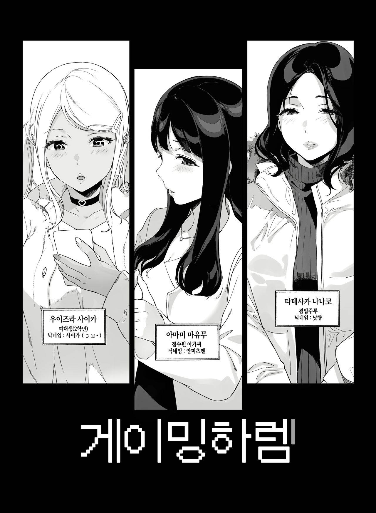 [NANIMOSHINAI (Sasamori Tomoe)] Gaming Harem | 게이밍 하렘 [Korean] [Decensored]