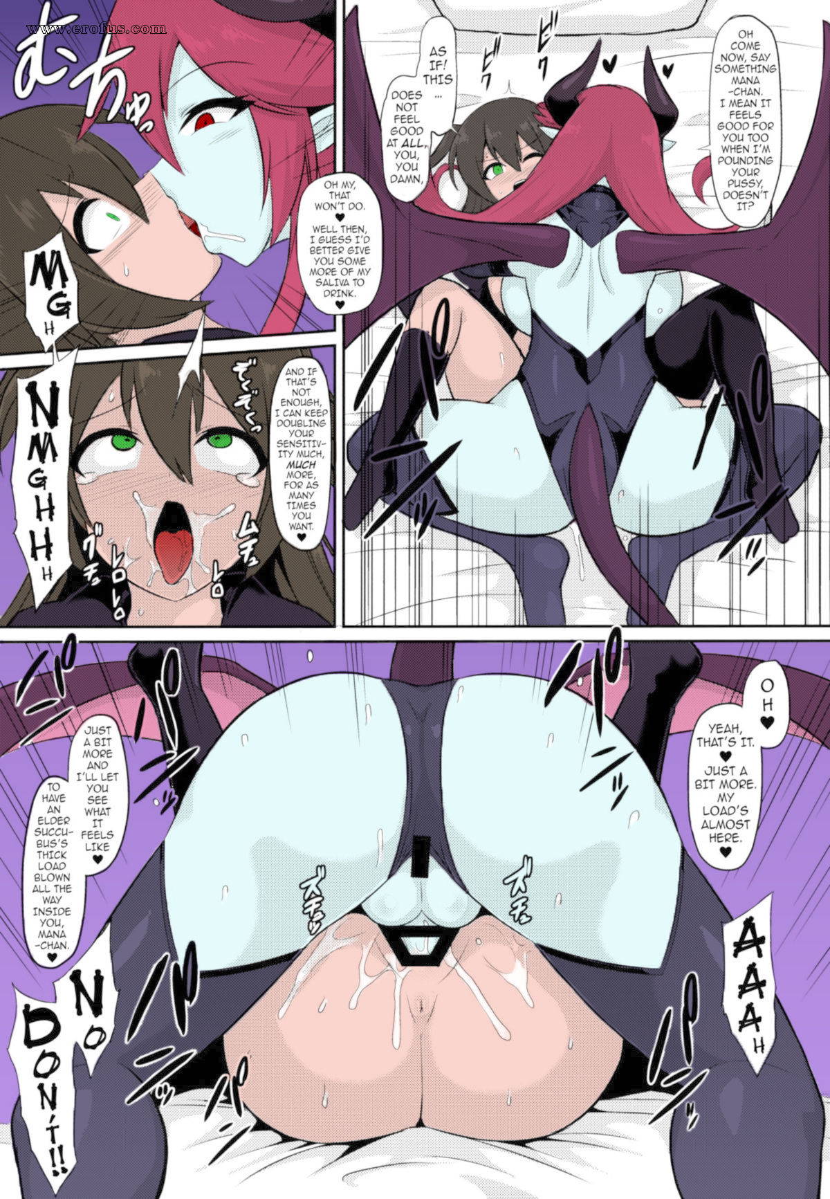 (COMIC1☆15) [Ikameshi Shokudou (Ikameshi)] Les Inma no Inmon Kairaku Choukyou | A Lesbian Succubus’s Lust Crest Pleasure Training [English] {darknight} [Colorized] [Incomplete]