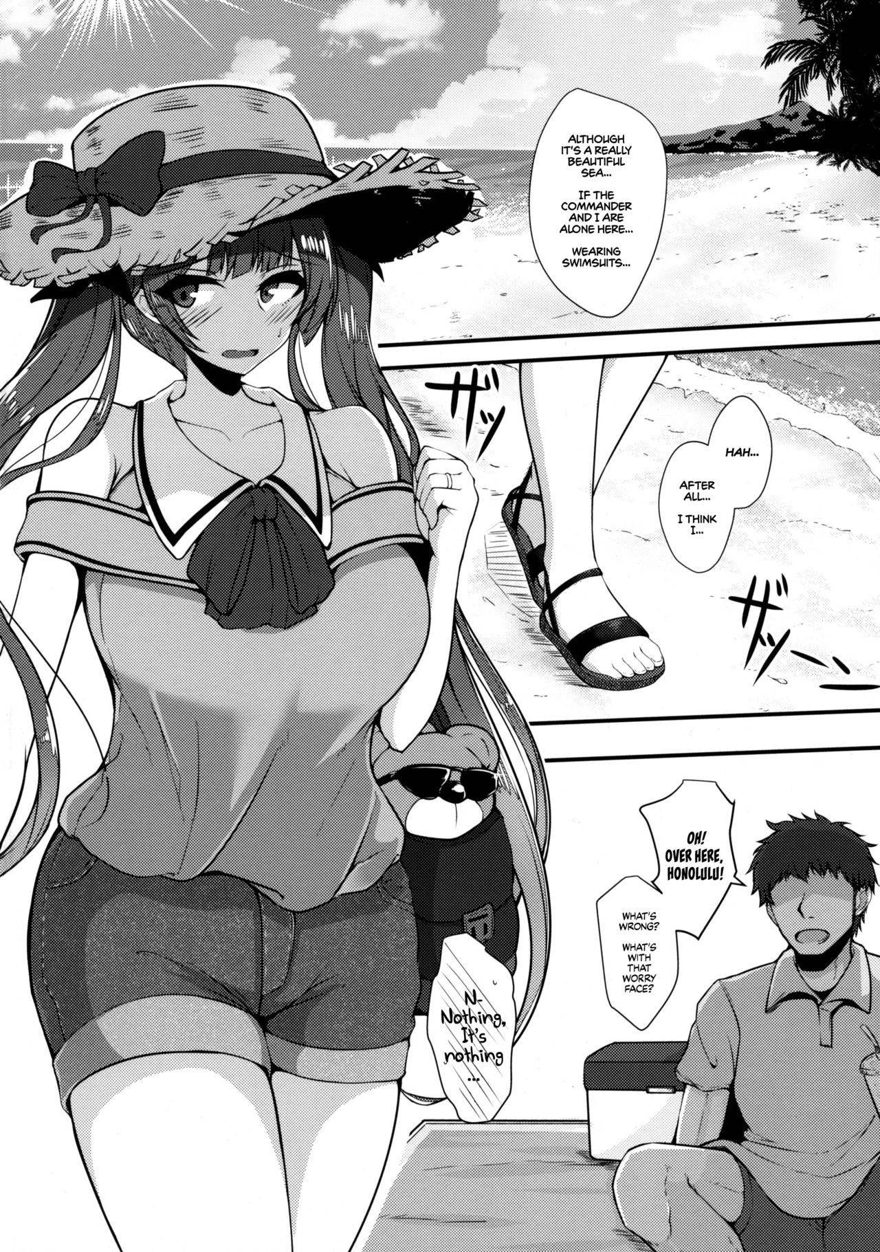 (C96) [Ryousangata Ponyta (Takanotume)] Honolulu to Sugosu Honeymoon Mikkakan | Three Days of Honeymoon with Honolulu (Azur Lane) [English] [HentaIsLife Scans + Hellsin]