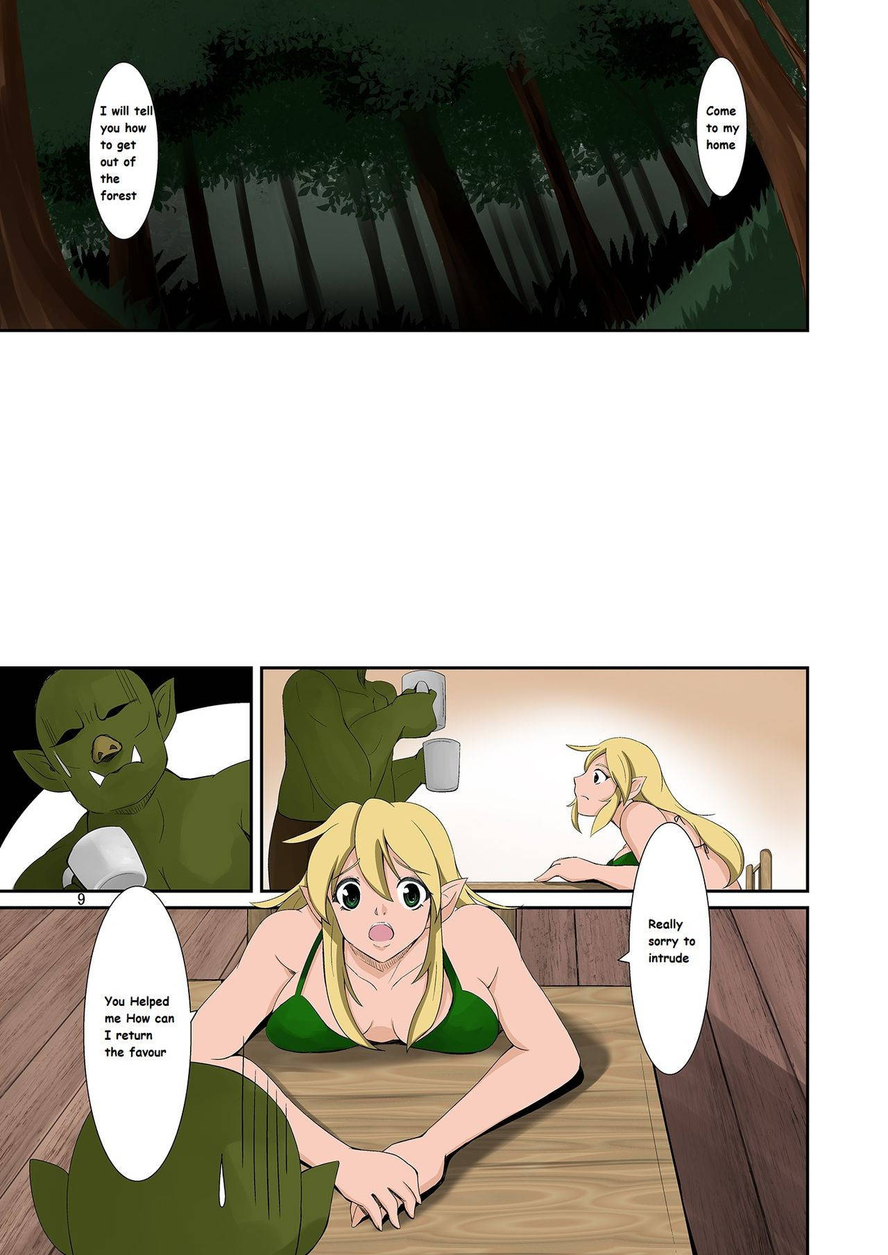 [Iwashita Shoten (Iwashita)] Elf to Orc no Irekawari Dark Bon | Elf and Orc Replacement Dark Book [English] [Digital]