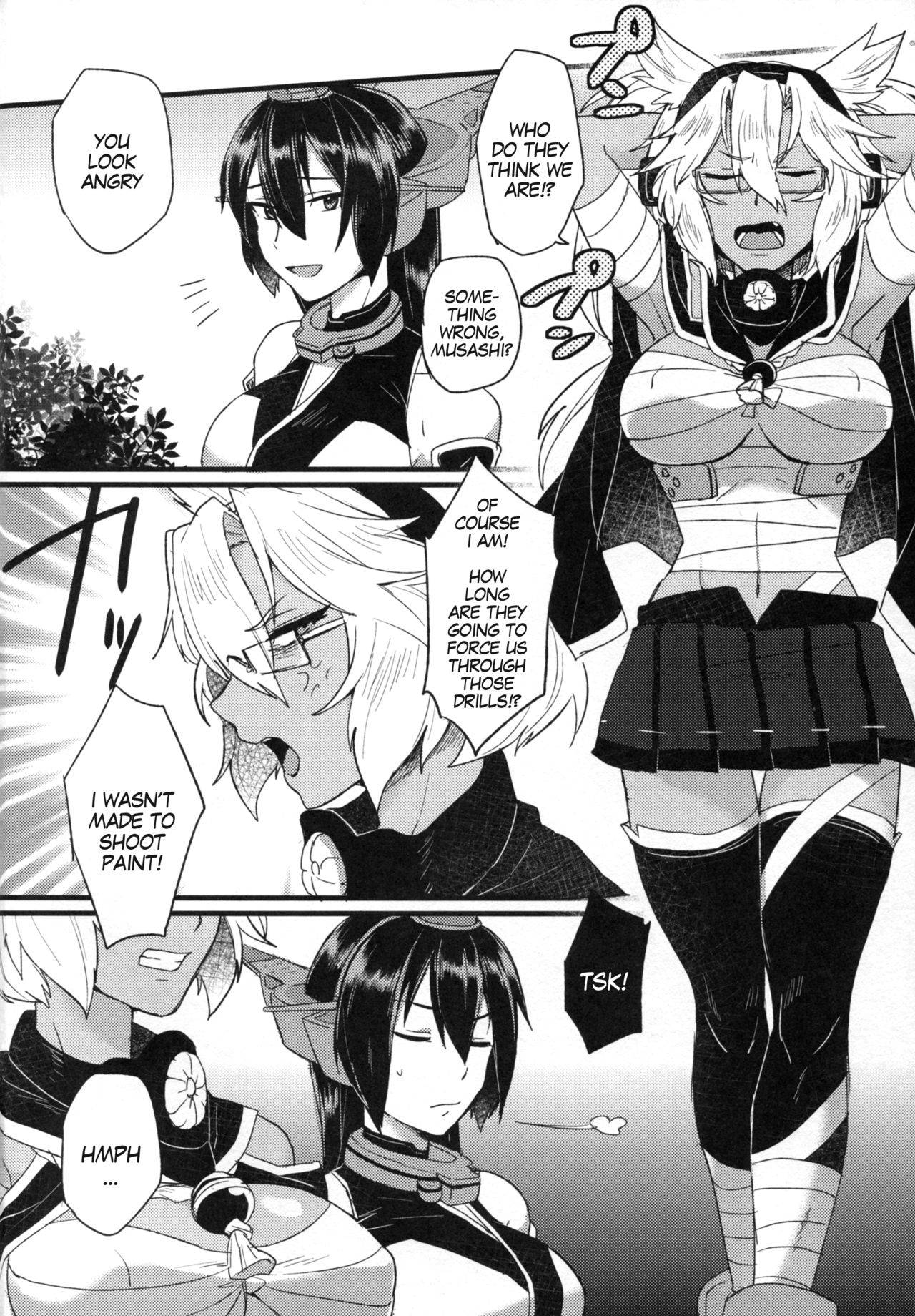 (Gunreibu Shuho & Houraigekisen Yo-i! Goudou Enshuu 3Senme) [Ikechika (Ikeshita Maue)] Musashi x Nagato Anthology "Beast Emotion" Ch. 1 (Kantai Collection -KanColle-) [English] [MegaFagget] [Decensored]