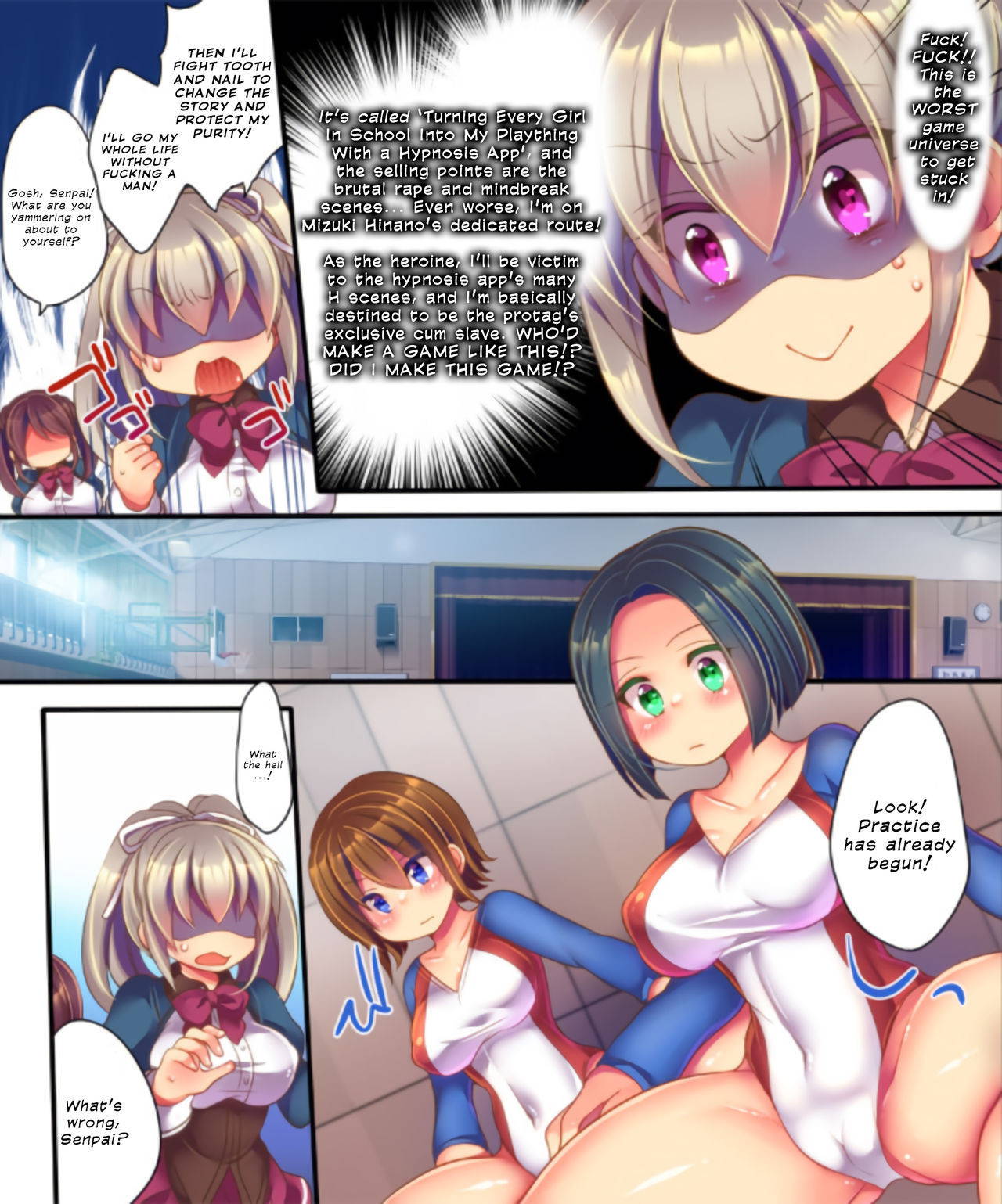 [Ue ni aru Mikan (Reitou Mikan)] Saimin Choukyou Eroge no Heroine ni Tensei-shite shimatta Ore wa Kouryaku-sarezu ni Nigekiritai! | Reborn as a Heroine in a Hypnosis Mindbreak Eroge: I Need to Get Out of Here Before I Get Raped! [English] {defski}