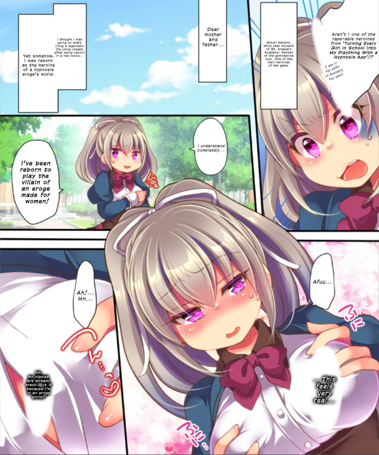 [Ue ni aru Mikan (Reitou Mikan)] Saimin Choukyou Eroge no Heroine ni Tensei-shite shimatta Ore wa Kouryaku-sarezu ni Nigekiritai! | Reborn as a Heroine in a Hypnosis Mindbreak Eroge: I Need to Get Out of Here Before I Get Raped! [English] {defski}