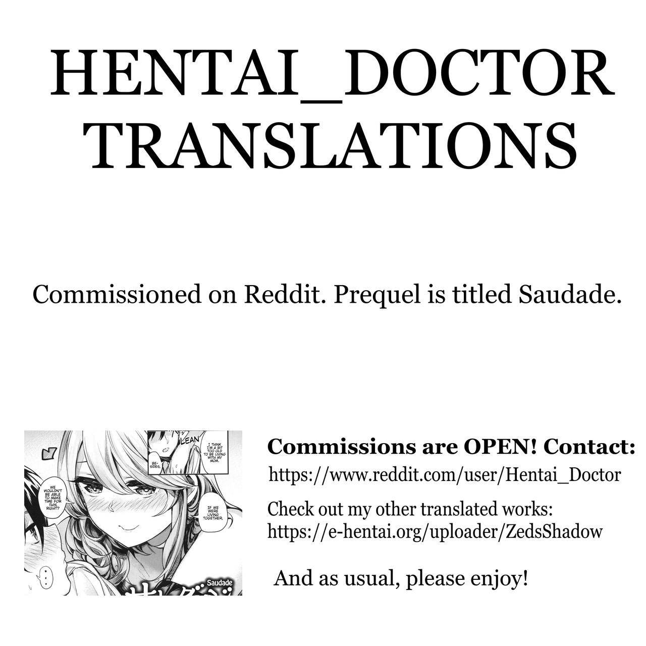 [Akagi Asahito] Saudade After (Iyarashiiko.) [English] [Hentai_Doctor]