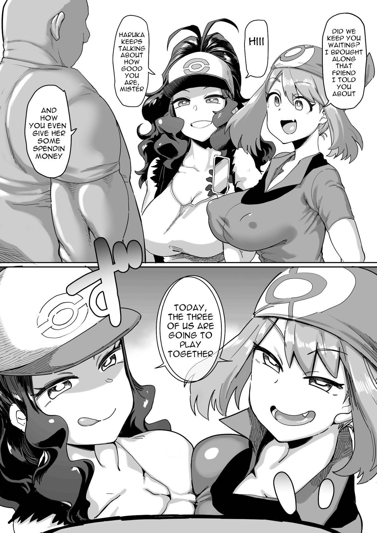 [Dekosuke] Haruka to Touko no Hiasobi | Playing Together With Haruka and Touko (Pokémon) [English] {Doujins.com}