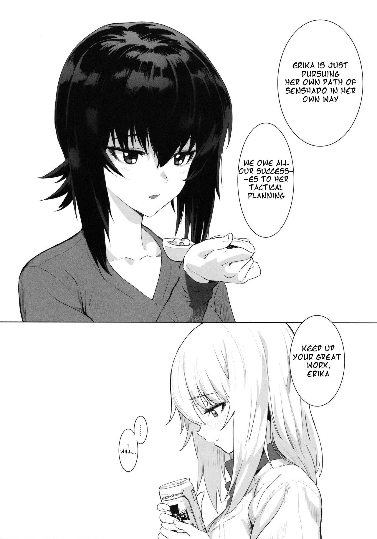 (C92) [SHIOHAMA (Hankotsu MAX)] ERIKA (Girls und Panzer) [English] [Onashi]