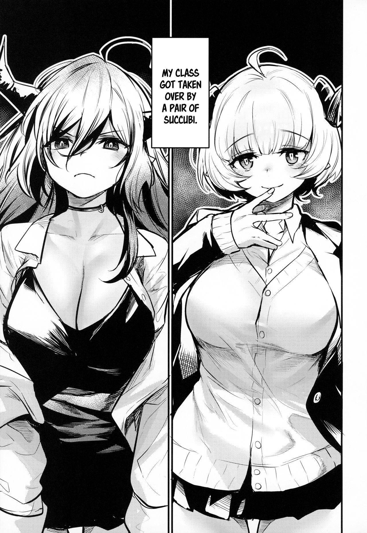 (COMITIA134) [Ikkizuka (Kizuka Kazuki)] Gakkou ni Succubus ga Kita! | Succubi Came to School! [English] [Hentai_Doctor]