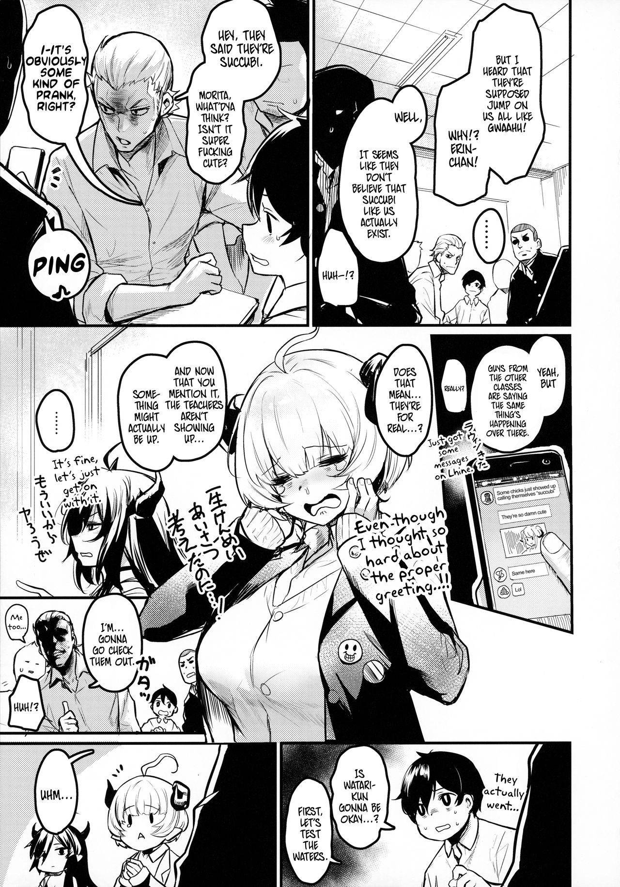 (COMITIA134) [Ikkizuka (Kizuka Kazuki)] Gakkou ni Succubus ga Kita! | Succubi Came to School! [English] [Hentai_Doctor]