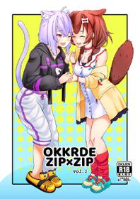 [Usaginiku Hanten (Usagi Gyouza)] OKKRdeZIPZIP! Vol.1 (Inugami Korone, Nekomata Okayu) [Digital]