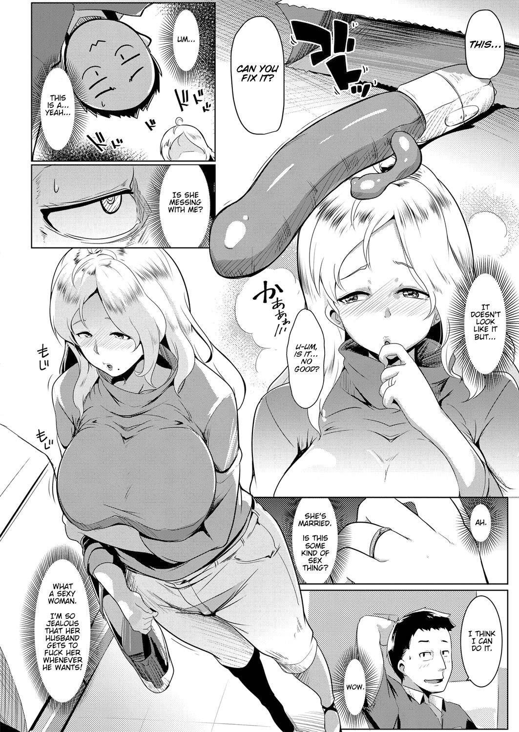 [Muneshiro] Kinpatsu Tsuma wa Shinsaku Kaden no Toriko Desu | A Blonde Housewife's New Toy (COMIC ExE 13) [English] [Darg777] [Digital]