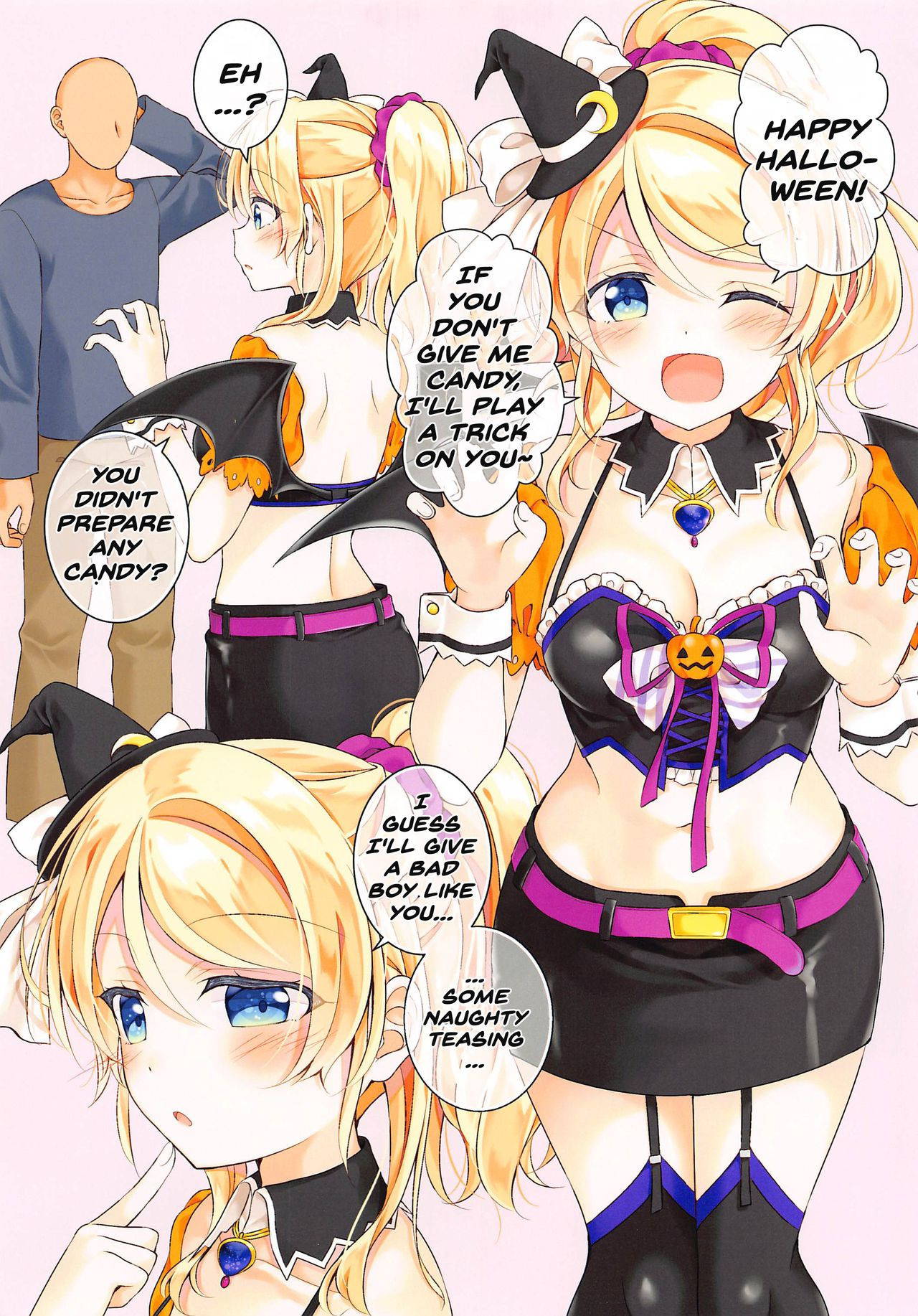 (AC2) [Genmaicha (Mogu)] Halloween Eli-chan to Ecchi Suru Hon (Love Live!) [English] [Doujins.com]