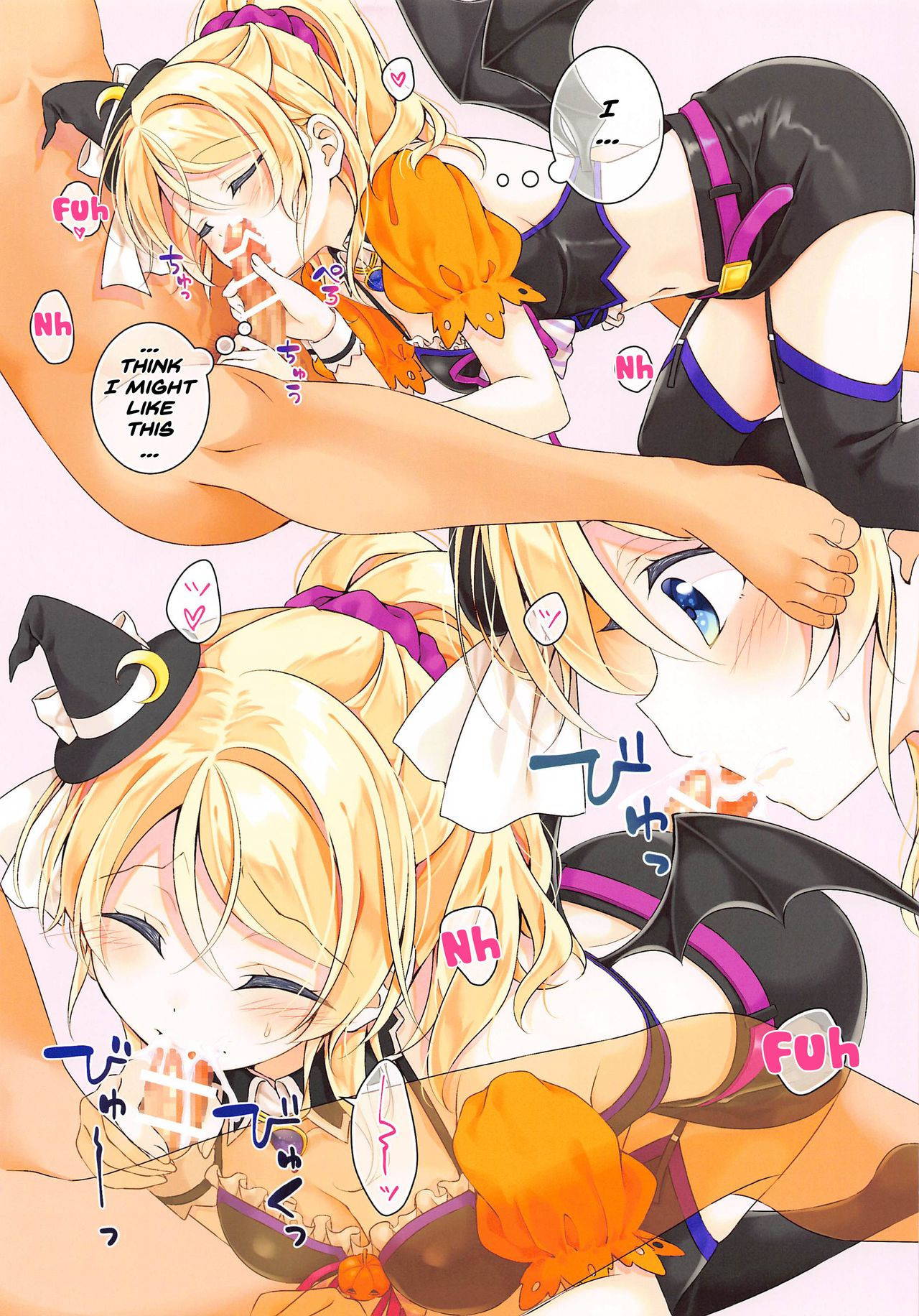 (AC2) [Genmaicha (Mogu)] Halloween Eli-chan to Ecchi Suru Hon (Love Live!) [English] [Doujins.com]