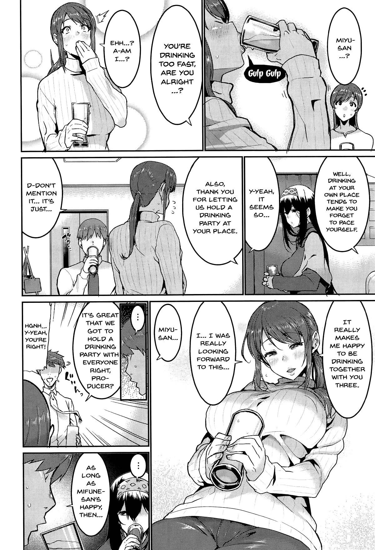 (COMIC1☆15) [HBO (Henkuma)] Minna wa Yoitai. - Everybody wants to get drunk | Everybody Wants To Get Drunk (THE IDOLM@STER CINDERELLA GIRLS) [English] {Doujins.com}