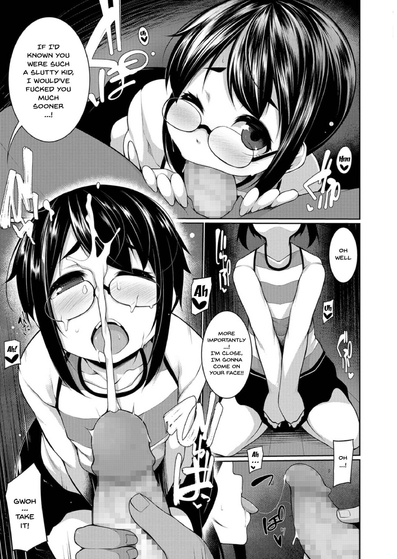 [Sakamata Nerimono] Sexual Fall (Megane Loli Choukyou Jugyou!! ~Otonashii Megane Lolikko ni Muriyari Dekachin Sounyuu~) [English] {Doujins.com}