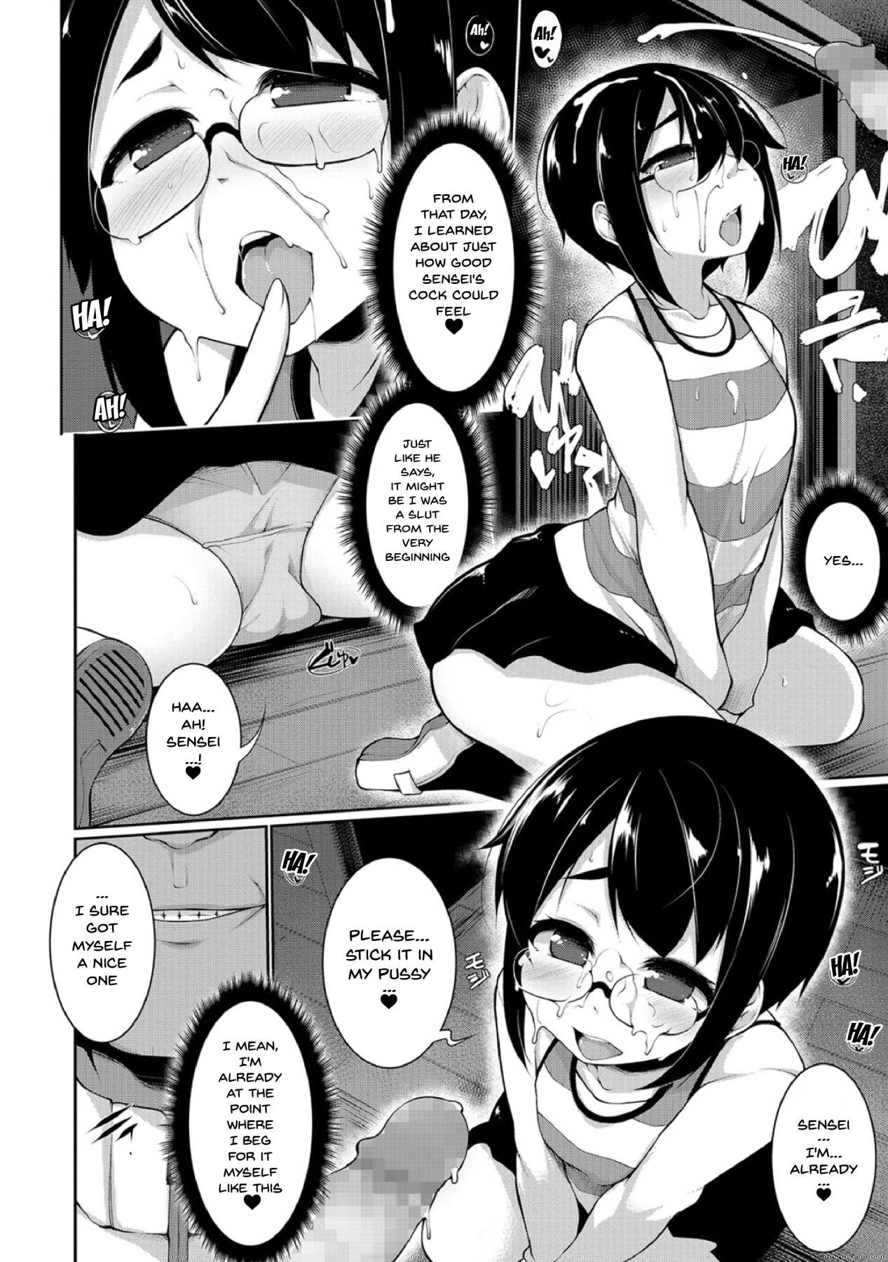 [Sakamata Nerimono] Sexual Fall (Megane Loli Choukyou Jugyou!! ~Otonashii Megane Lolikko ni Muriyari Dekachin Sounyuu~) [English] {Doujins.com}