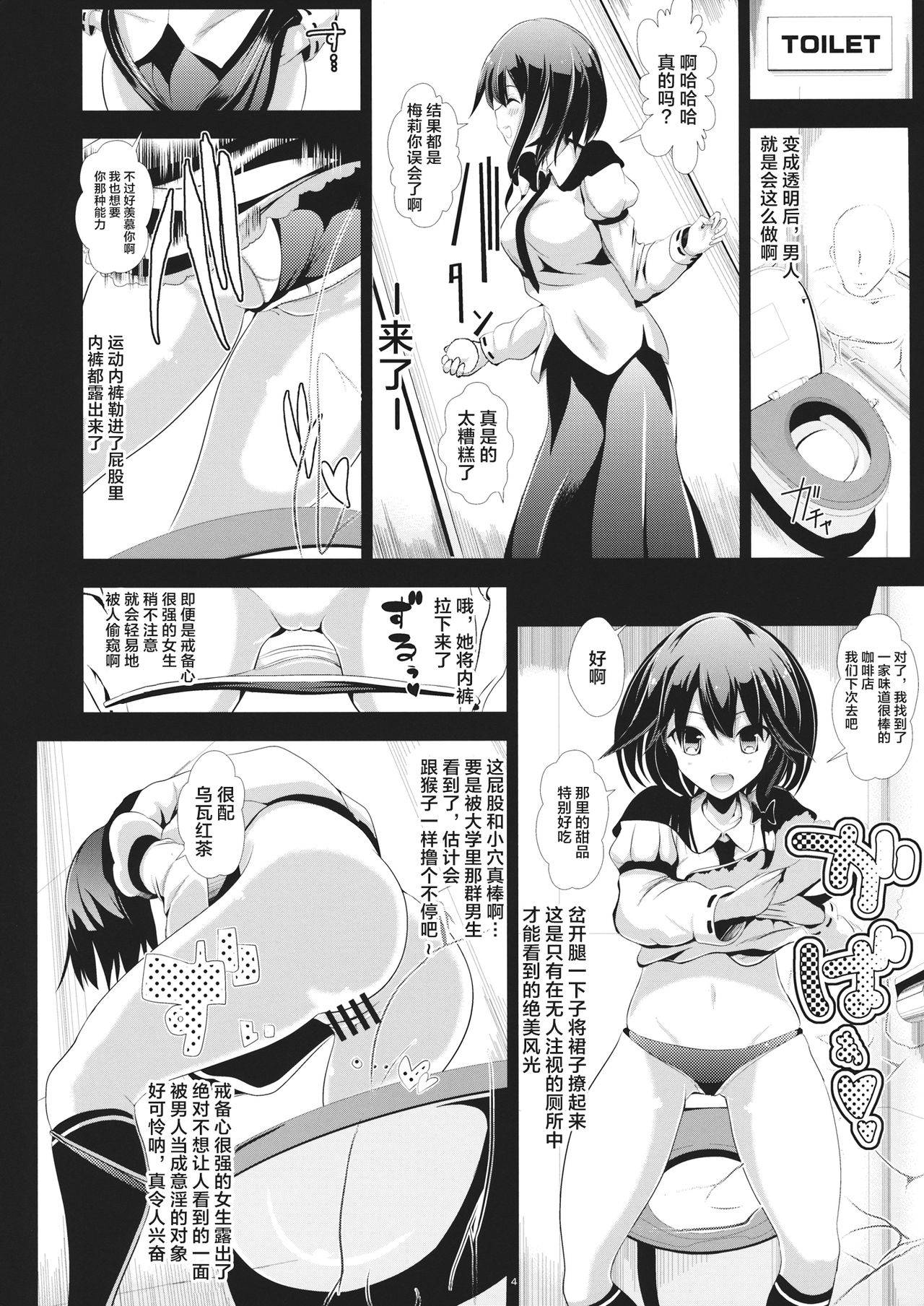 (Meikasai 8) [Haitokukan (Haitokukan)] Touhou Toumei Ningen 2 Shinnyuu Renko n Chi (Touhou Project) [Chinese] [新桥月白日语社汉化]