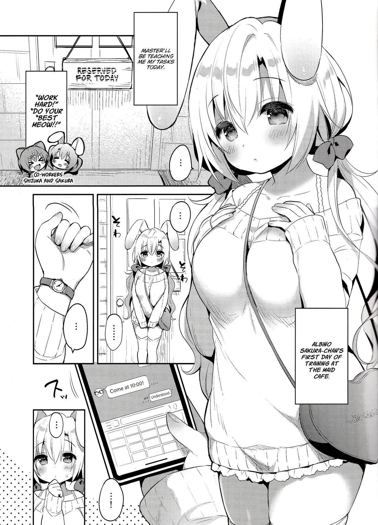 (COMIC1☆15) [Usacastle (Usashiro Mani)] Albino Sakura-chan to Ama Ecchi  [English] [Thennos Scans]