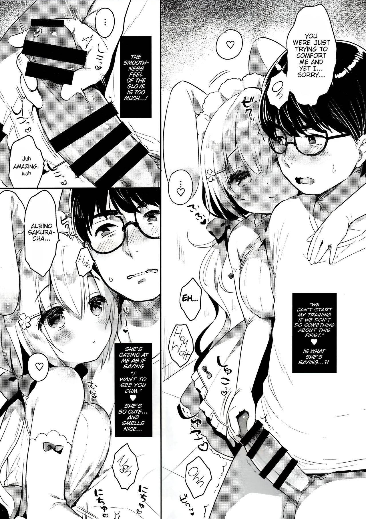 (COMIC1☆15) [Usacastle (Usashiro Mani)] Albino Sakura-chan to Ama Ecchi  [English] [Thennos Scans]