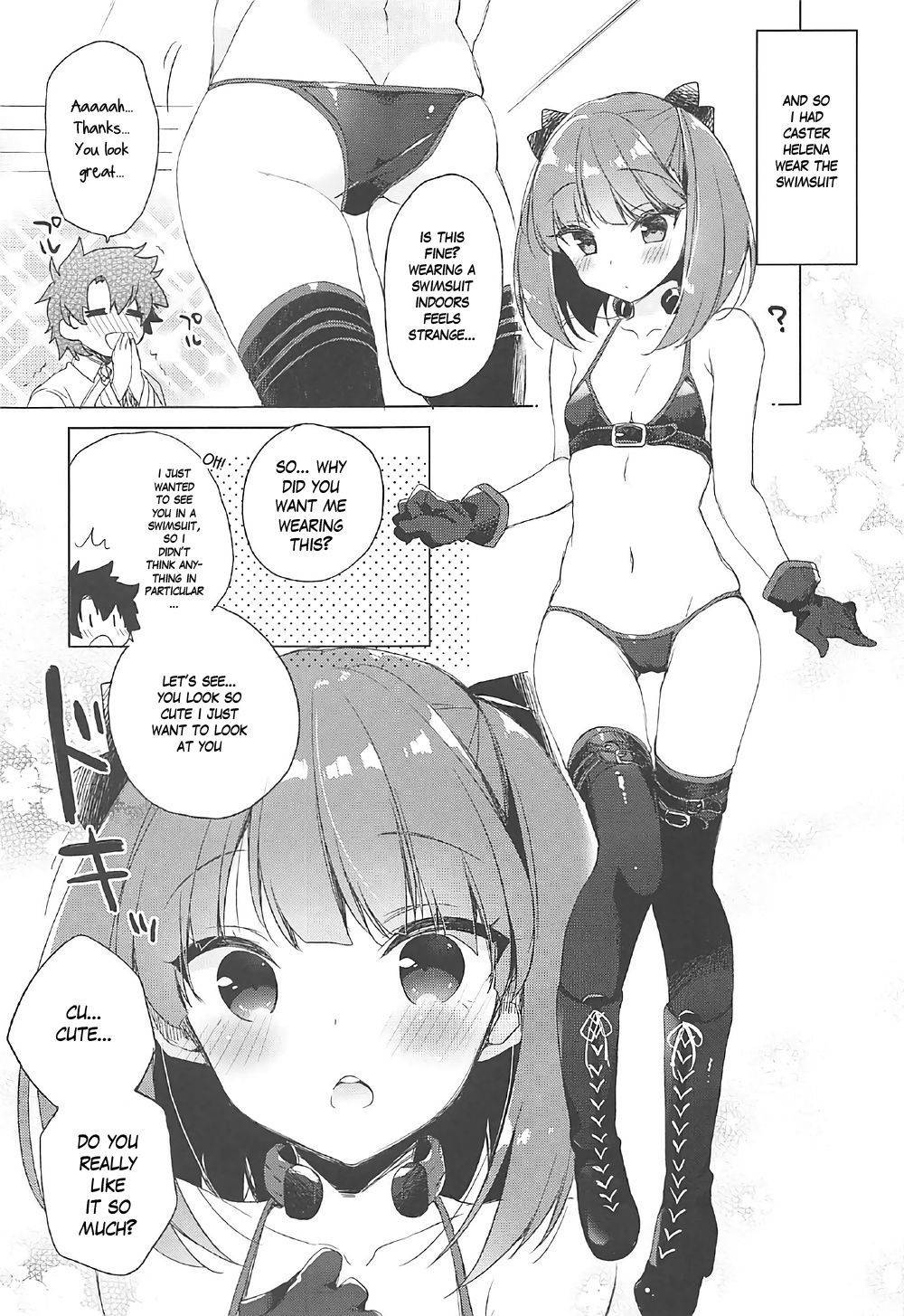 (COMIC1☆12) [23.4do (Ichiri)] Mizugi Helena ga Shoukan Dekinai! | I couldn't summon swimsuit Helena! (Fate/Grand Order) [English] [The Blavatsky Project]