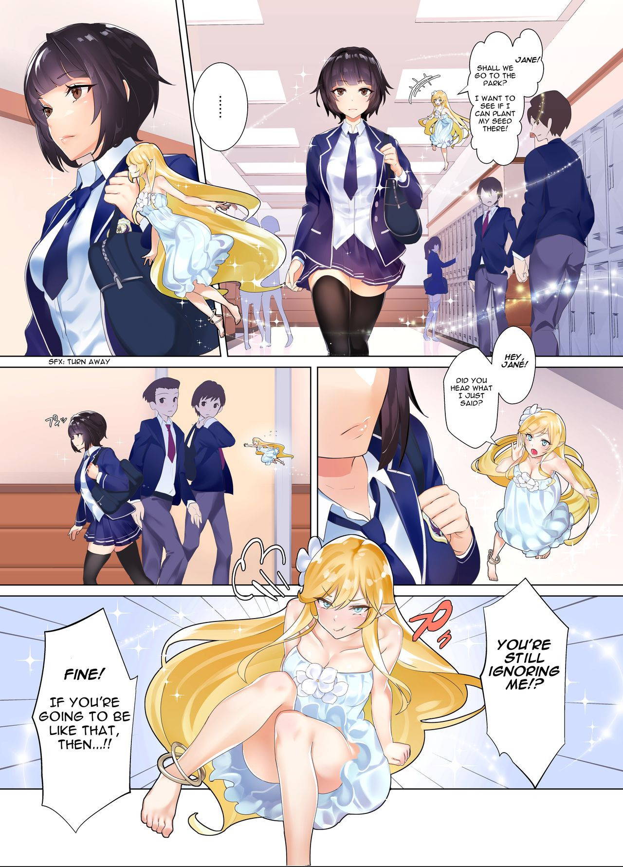 [Finleytennfjord] Jane transforming at school manga