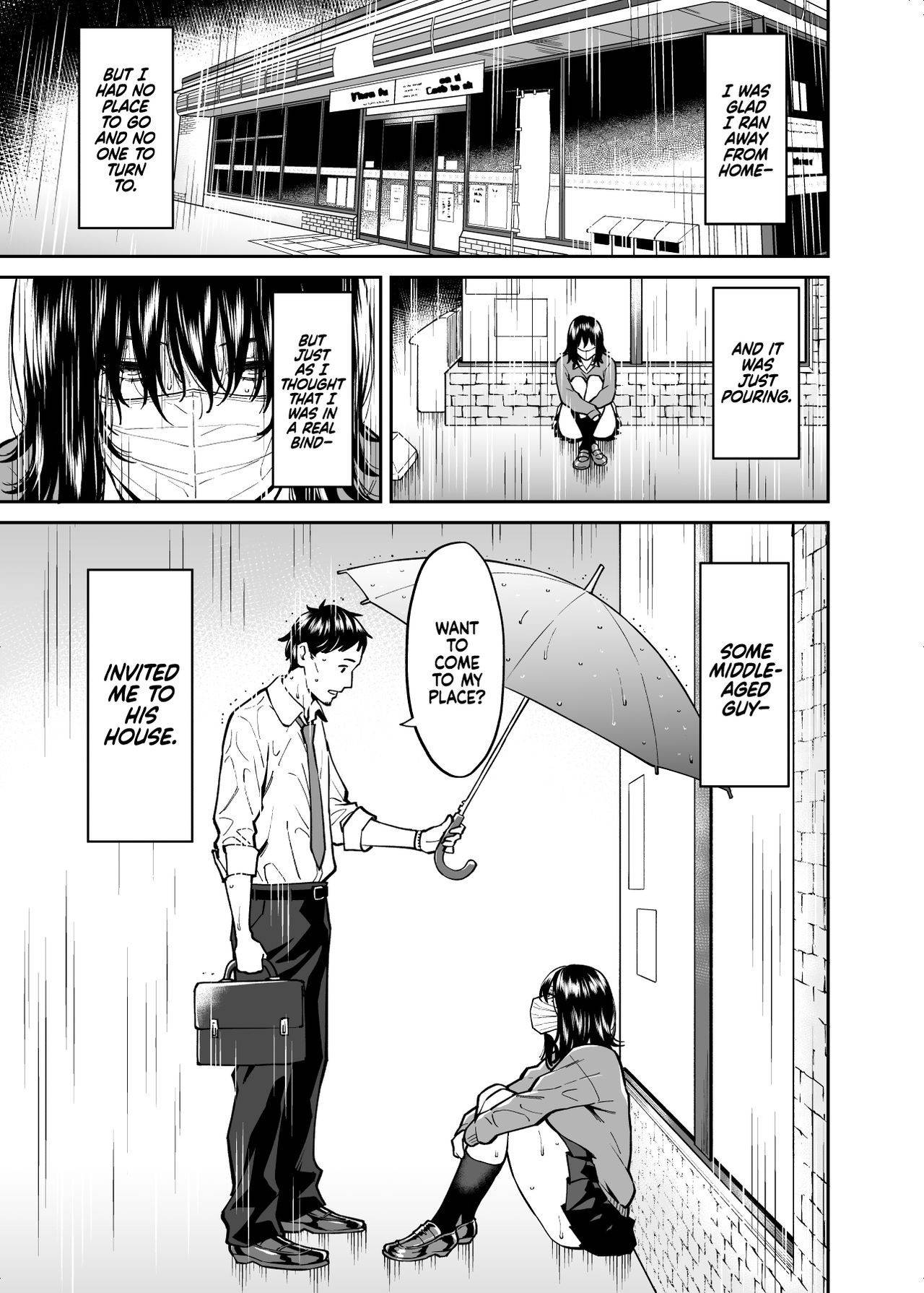 [Uchuusen Shoujigou (Shouji Nigou)] The Runaway And The Middle-Aged Man | Hirowareta Onnanoko to Oji-san no Hanashi [English] =TLL + mrwayne=