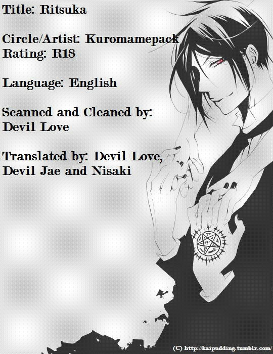 [Kuromamepack] Ritsuka (Black Butler) [English] [Devil Love & Nisaki]