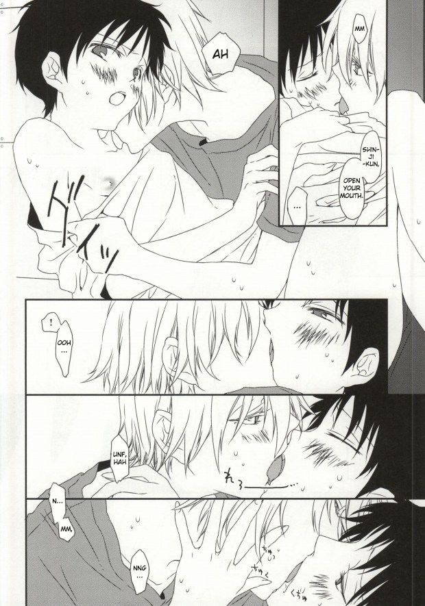 (HaruCC18) [HAIMITAI (Supana)] Shinji-kun no Munyuu Momasete Kudasai. | Please Let Me Grope Shinji-kun's Tits. (Neon Genesis Evangelion) [English]