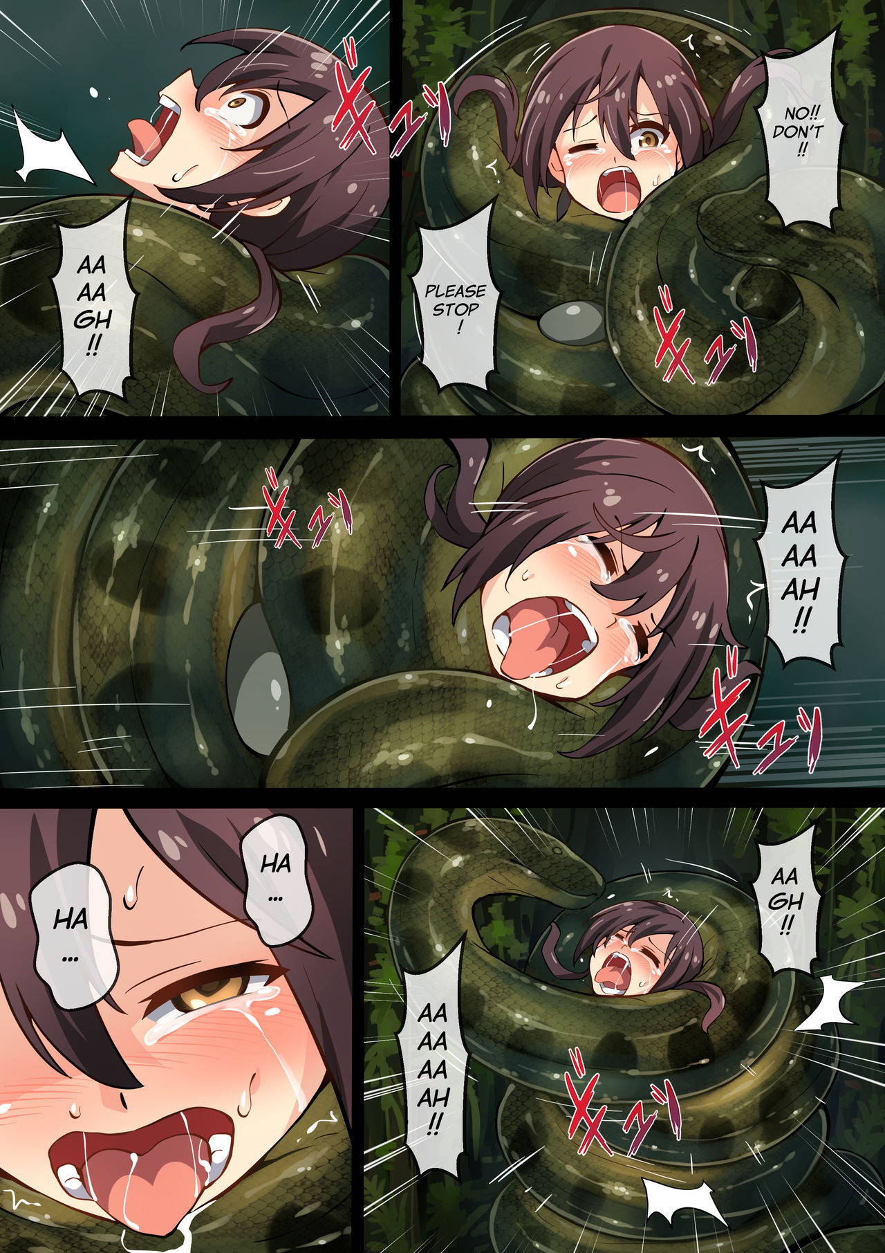 [Mist Night (Co_Ma)] Hell Of Swallowed [Barkhorn Vs Anaconda] [English]