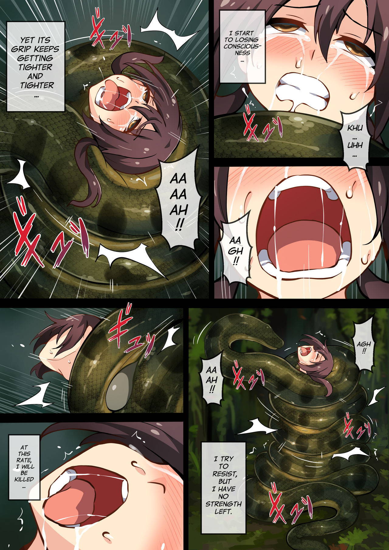 [Mist Night (Co_Ma)] Hell Of Swallowed [Barkhorn Vs Anaconda] [English]