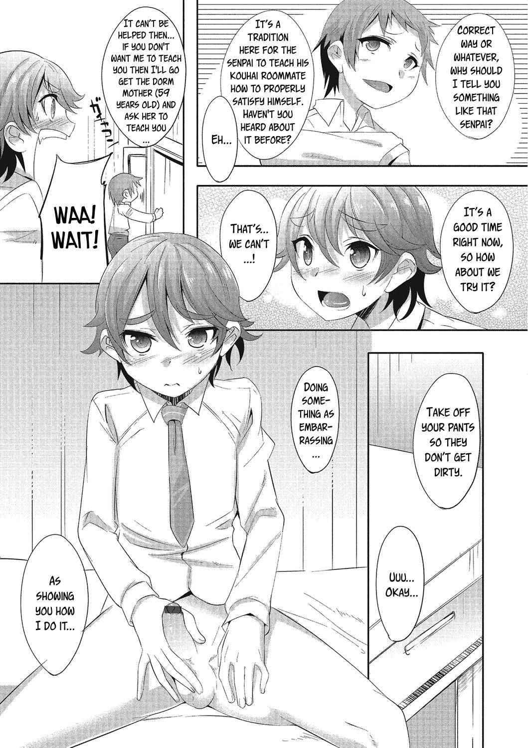 [Nanamatsu Kenji] Senpai no how-to | Senpai's How To (Otokonoko HEAVEN Vol. 25 DMM Tokubetsu Ban) [English] [Tabunne Scans] [Digital]