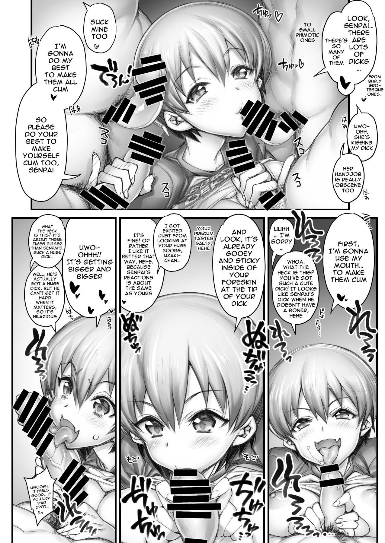 [Kashiwa-ya (Hiyo Hiyo)] Uzaki-chan Wants To Message To Senpai Videos Of Her Having Sex With Lots of Men!! (Uzaki-chan wa Asobitai!) [English] {Doujins.com} [Digital]