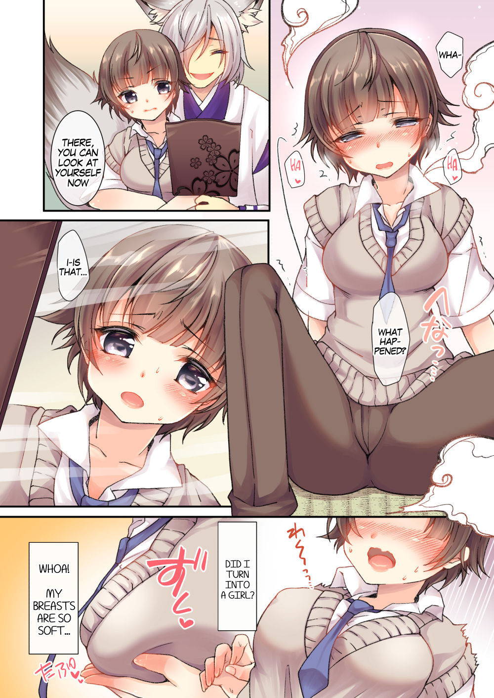 [TSF no F (Yotsuba Chika)] Kitsune e Yomeiri | Becoming a Fox's Wife [English] [gender.tf]