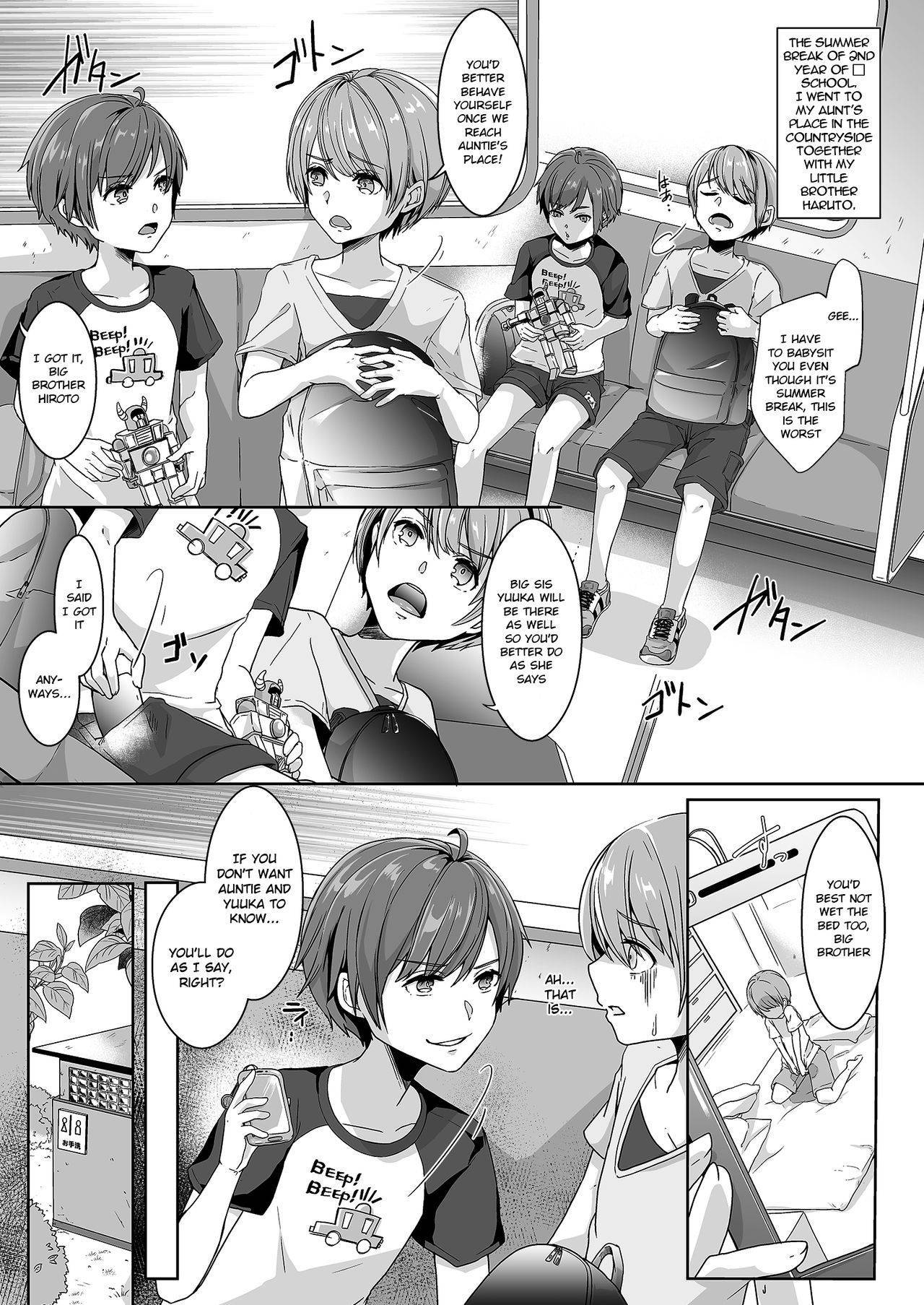 [Chijoku An (Kuzumochi)] Otouto ni Naburareta Natsuyasumi | The Summer Break I Got Teased by My Little Brother [English] {Chin²}