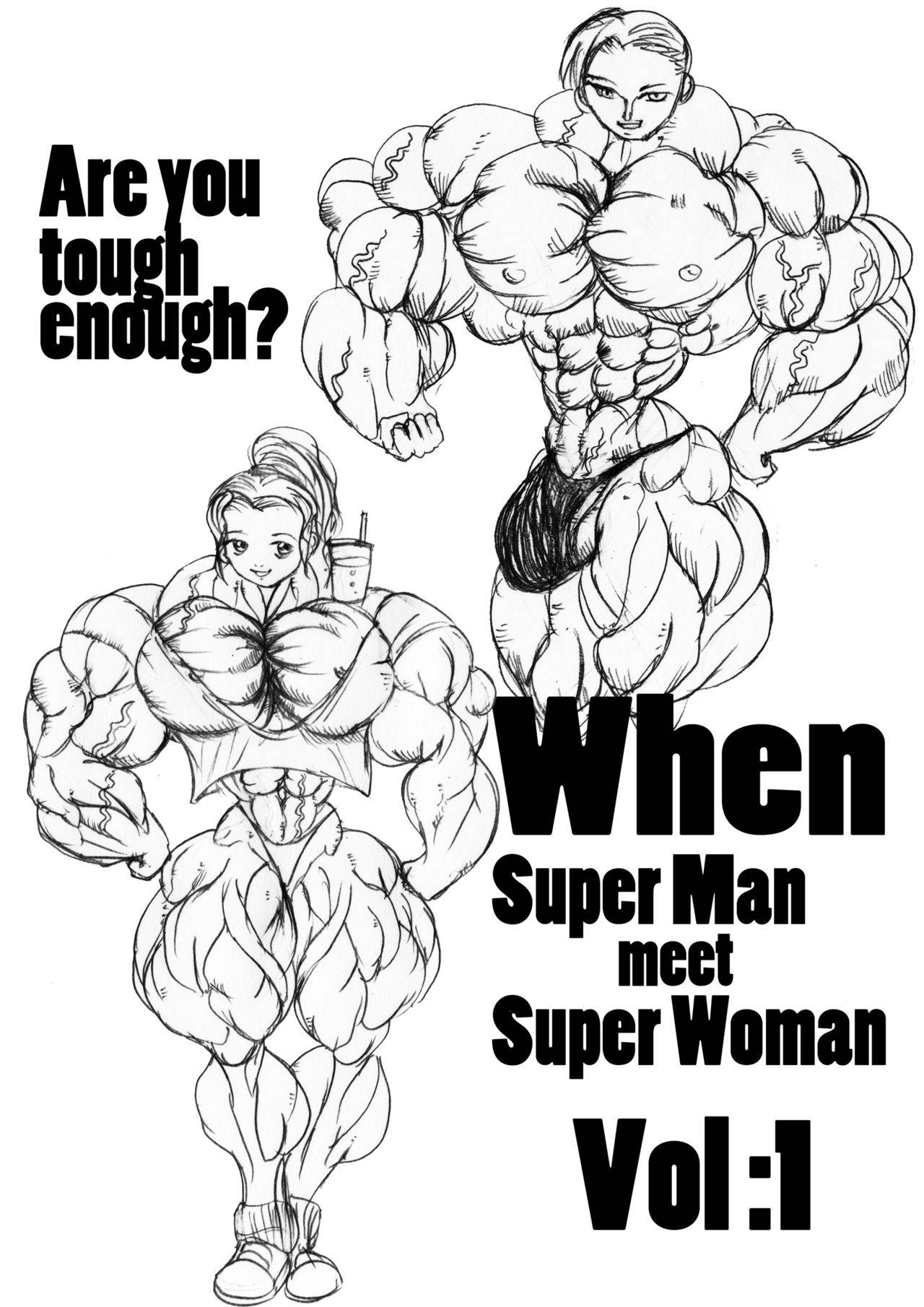 [e19700] When Superman Meets Superwoman Vol.1 [muscle growth]