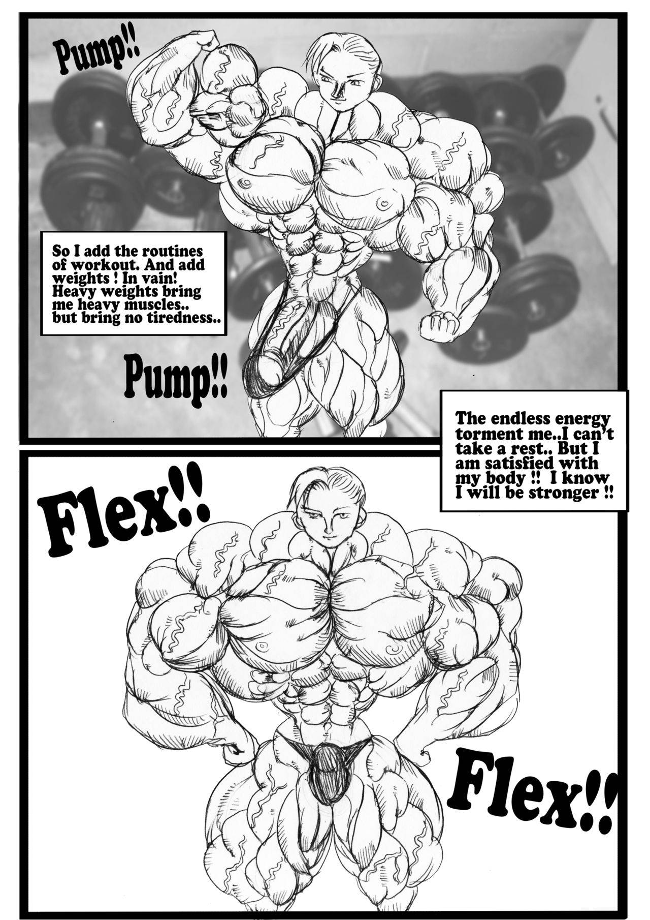 [e19700] When Superman Meets Superwoman Vol.1 [muscle growth]