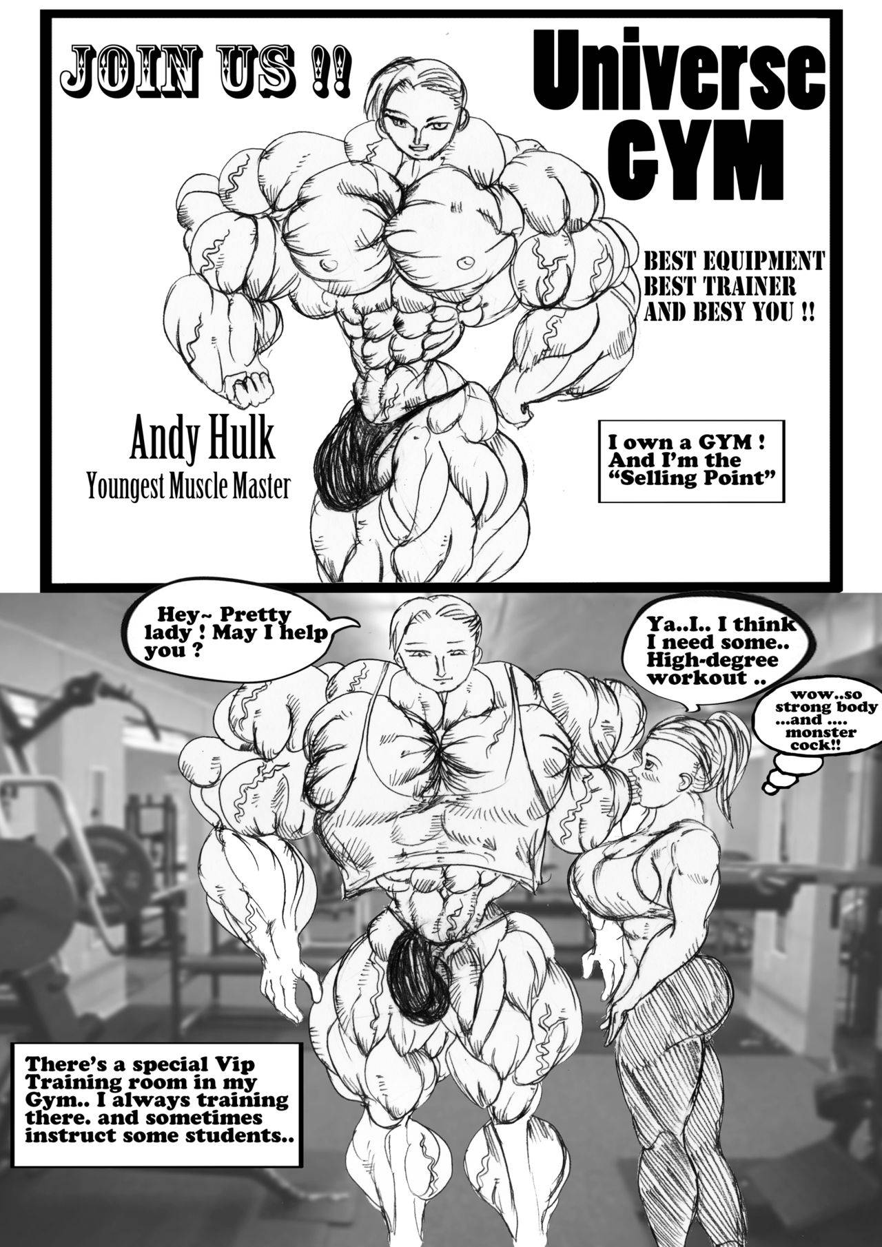 [e19700] When Superman Meets Superwoman Vol.1 [muscle growth]