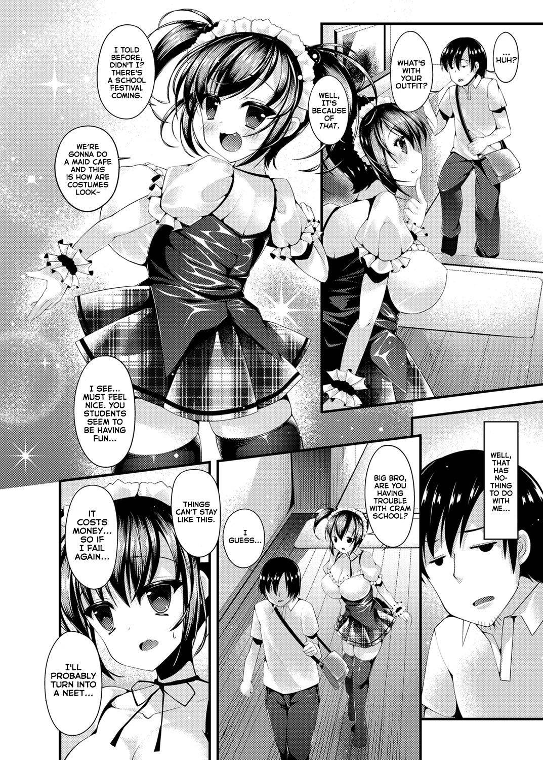 [Kotoba Ai] Maid Sugata no Bakunyuu Imouto ni Nazo no Drink de Kyousei Hatsujou Saserareru Boku (COMIC Grape Vol. 14) [English] [Thennos Scans]