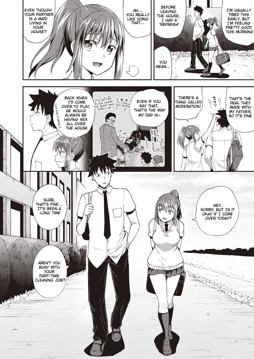 [Poncocchan] Osananajimi wa Ore no Senzoku Okuchi Maid | My Childhood Friend is my Personal Mouth Maid Chapter 1 (COMIC AUN 2020-10) [English] [Digital] [Incomplete]