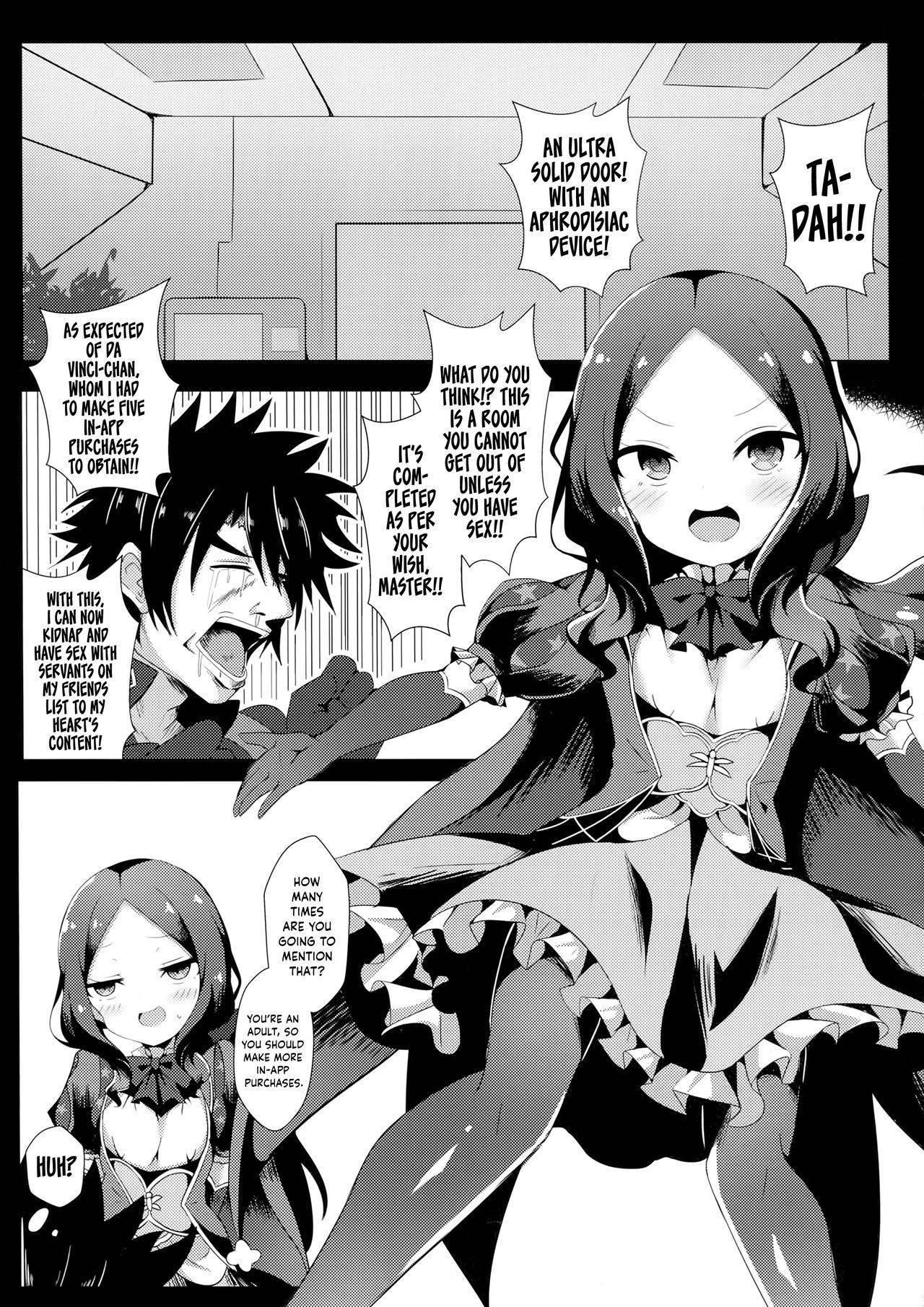 (FF35) [Shiki be careful (Shiki)] Chotto Iyarashiin dakedo Da Vinci no Odeko o Mita Toki Ore wa Kakin Shita!! (Fate/Grand Order) [English] {Hennojin}