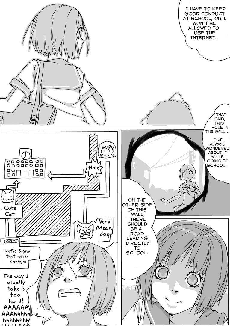 [Akimbo] Untitled Manga (Girl stuck in a hole) [English] [Touhou Tea]