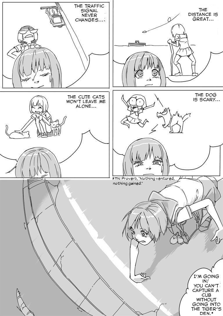 [Akimbo] Untitled Manga (Girl stuck in a hole) [English] [Touhou Tea]