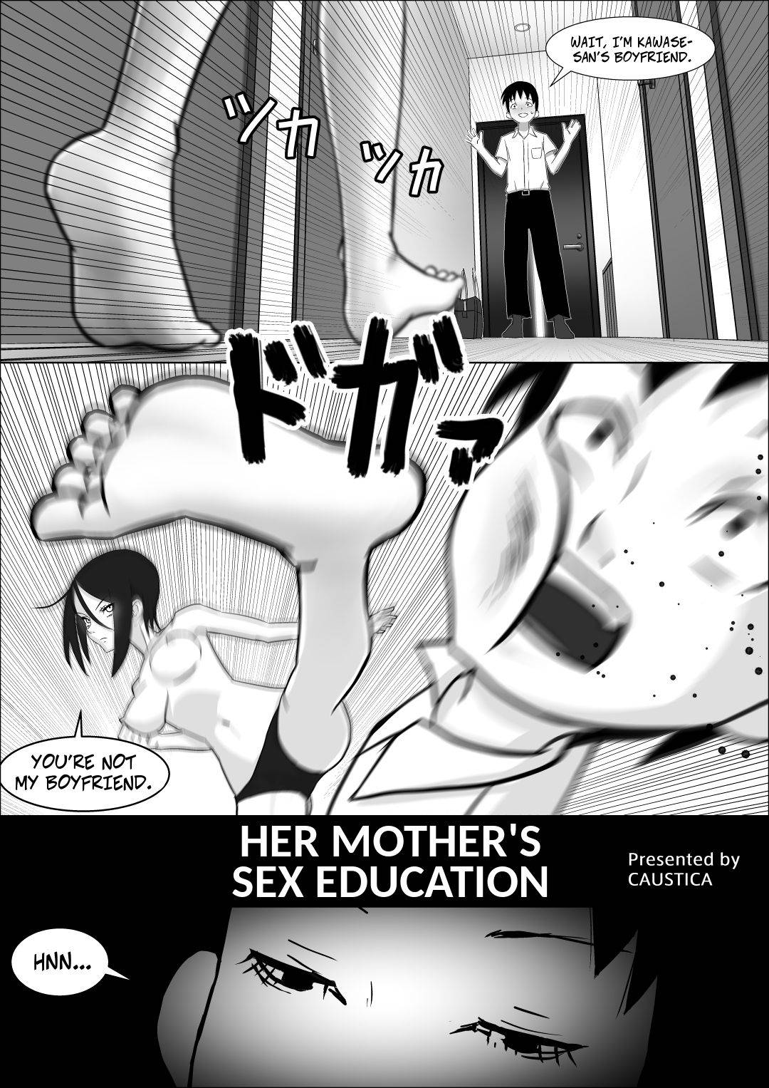 [Caustica] Kanojo no Hahaoya no Seikyouiku | Her Mother's Sex Education [English] [CopyOf]