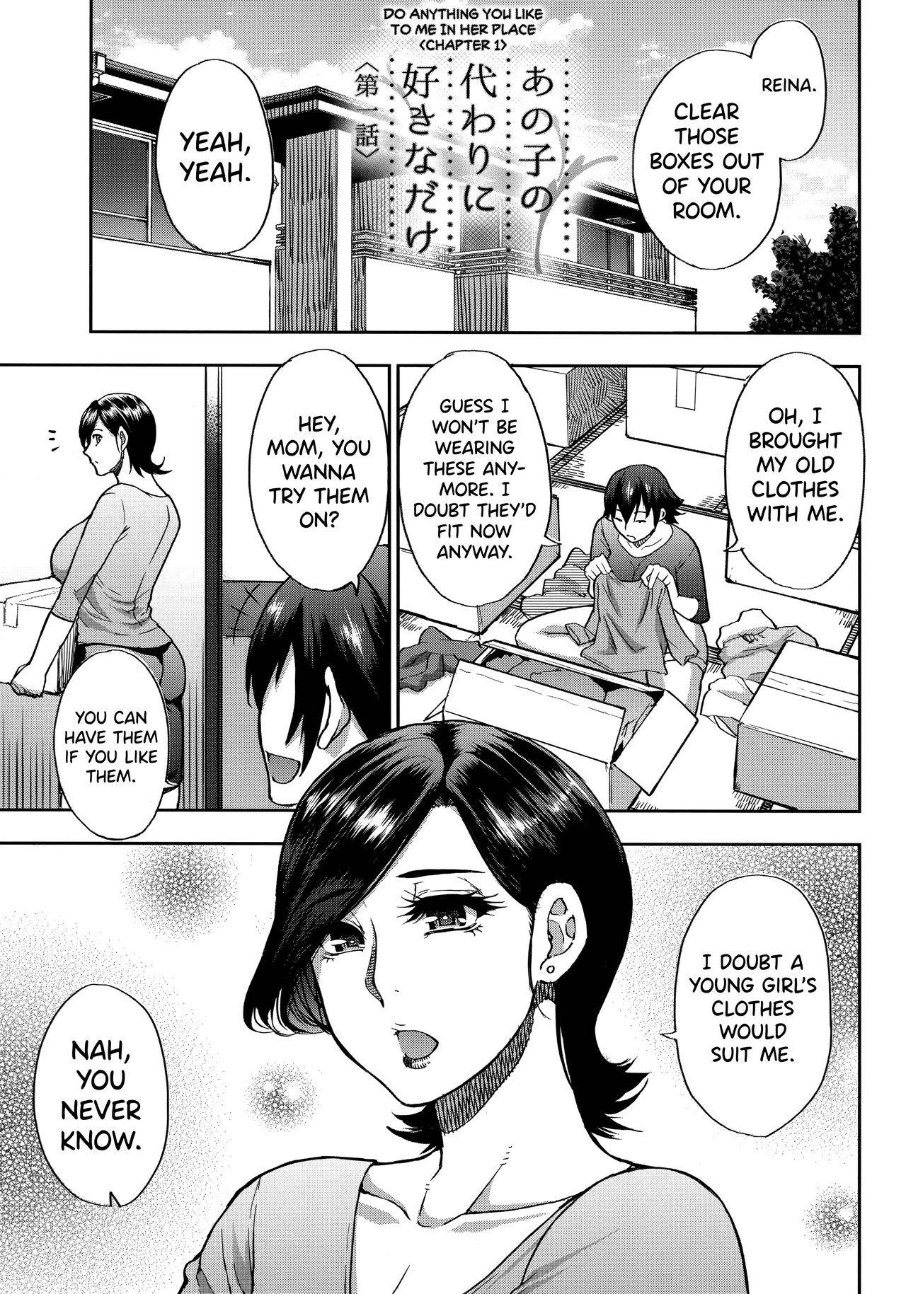 [Shunjou Shuusuke] Anoko no Kawari ni Suki na dake Ch. 1-2 | Do Anything You Like To Me In Her Place Ch. 1-2 [English] =TLL + biribiri=