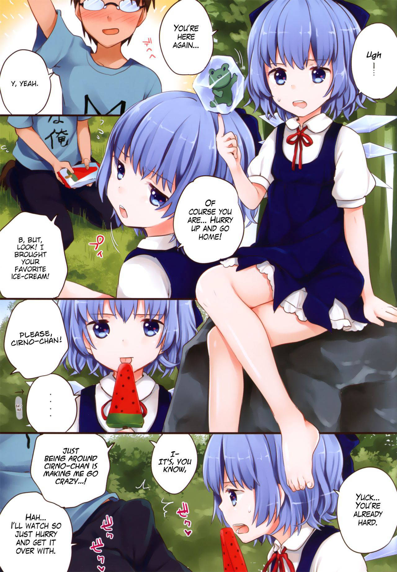 (Reitaisai 10) [Caramel Macchiato (Maki)] Cirno-chan ni Oazukesaretai Hitomuke (Touhou Project) [English] [LoliAce]