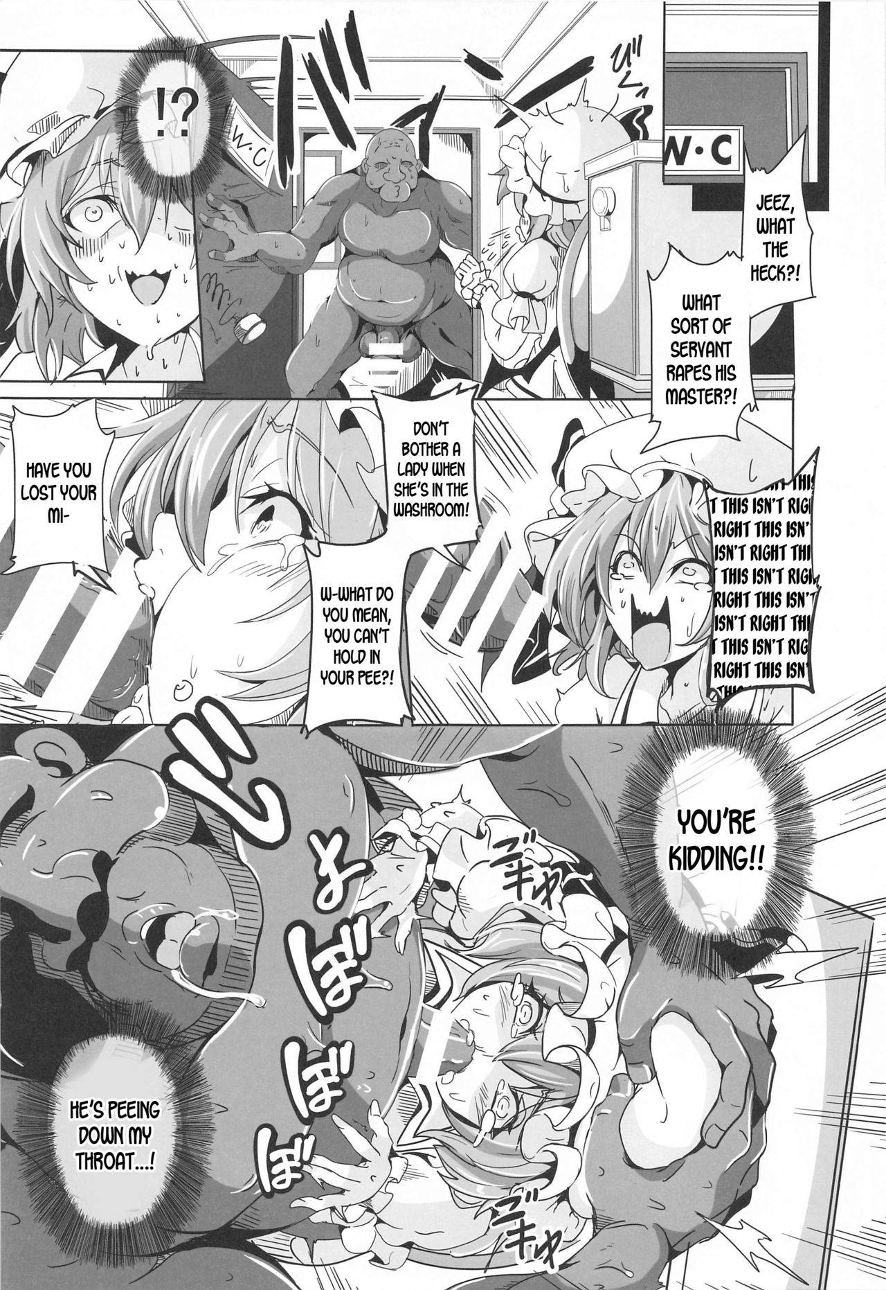 (2021-03 Akihabara Chou Doujinsai) [4K Seisakusho (KaKakaka)] Remilia VS Tanezuke Oji-san (Touhou Project) [English] [desudesu]