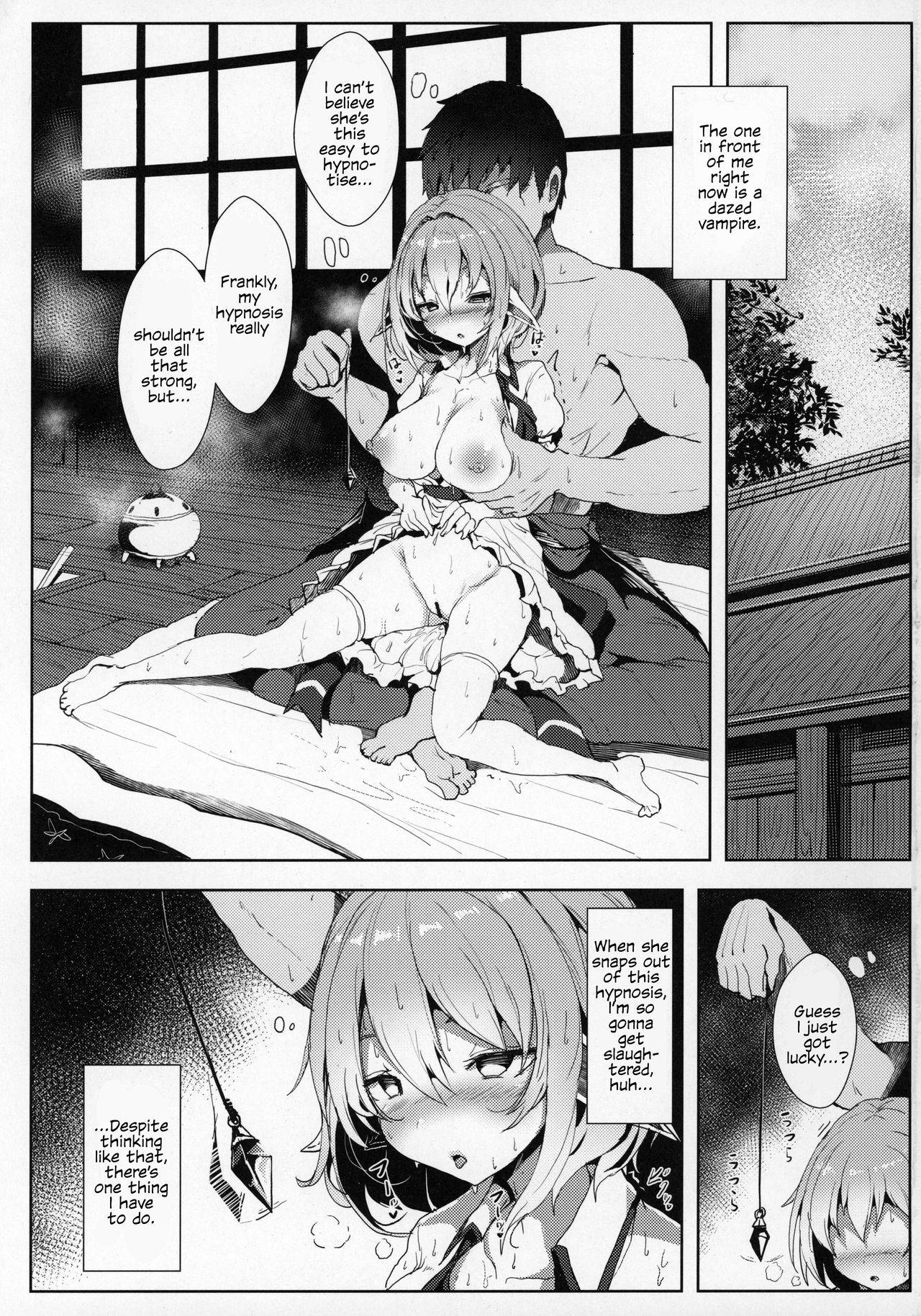 (C97) [Hakusen (Opanchu)] Ishiki ga Kondaku Gimi na Remilia Ojou-Sama ga Sukikatte Sarechau Hon | A Book About A Dazed Remilia Freely Getting Fucked (Touhou Project) [English]