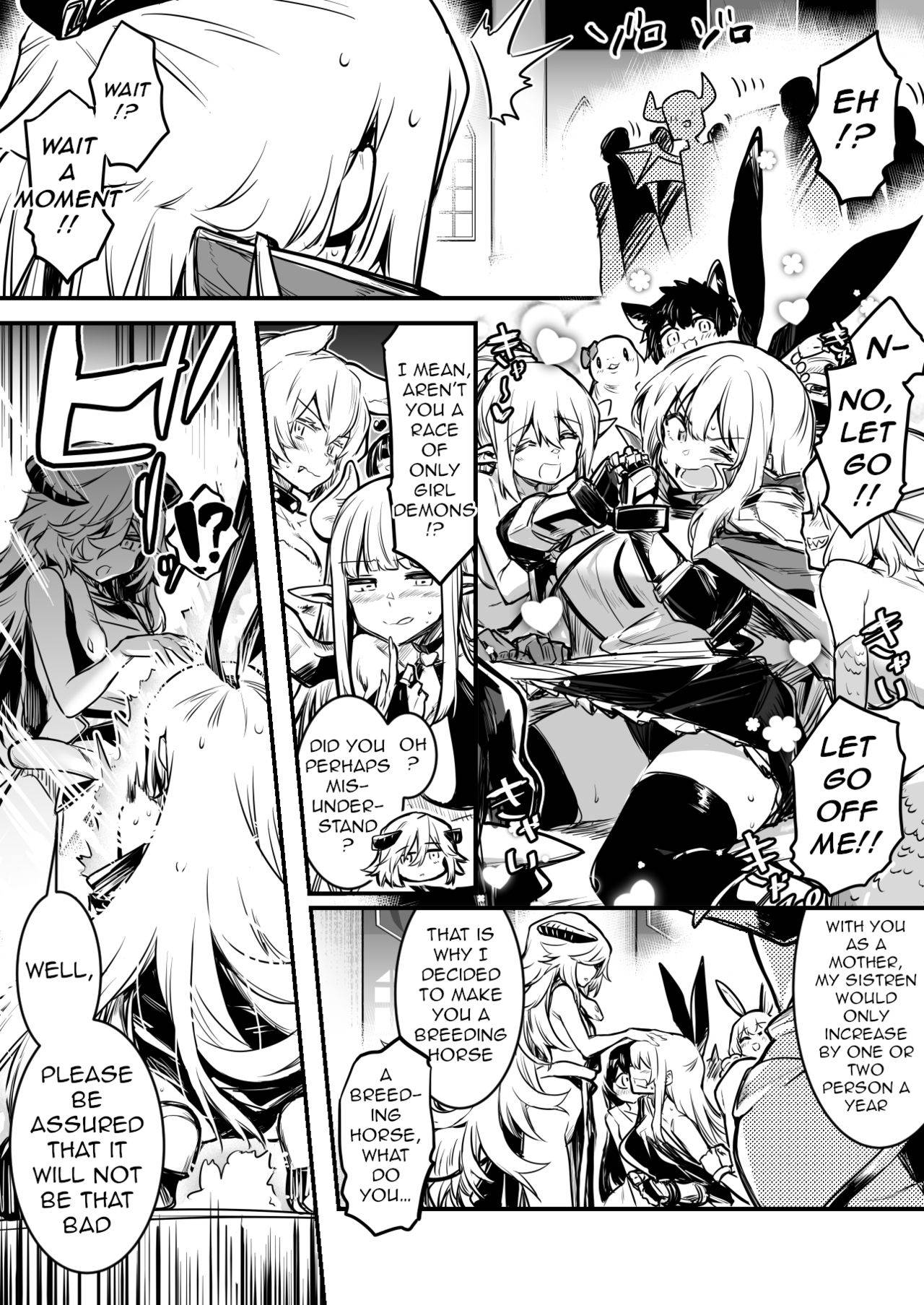 [Lefthand] The Bewildered Adventurer-chan is Caught and Reverse-Raped as the Penis She Grew Gets Aroused by the Female Demons [English] [q91]