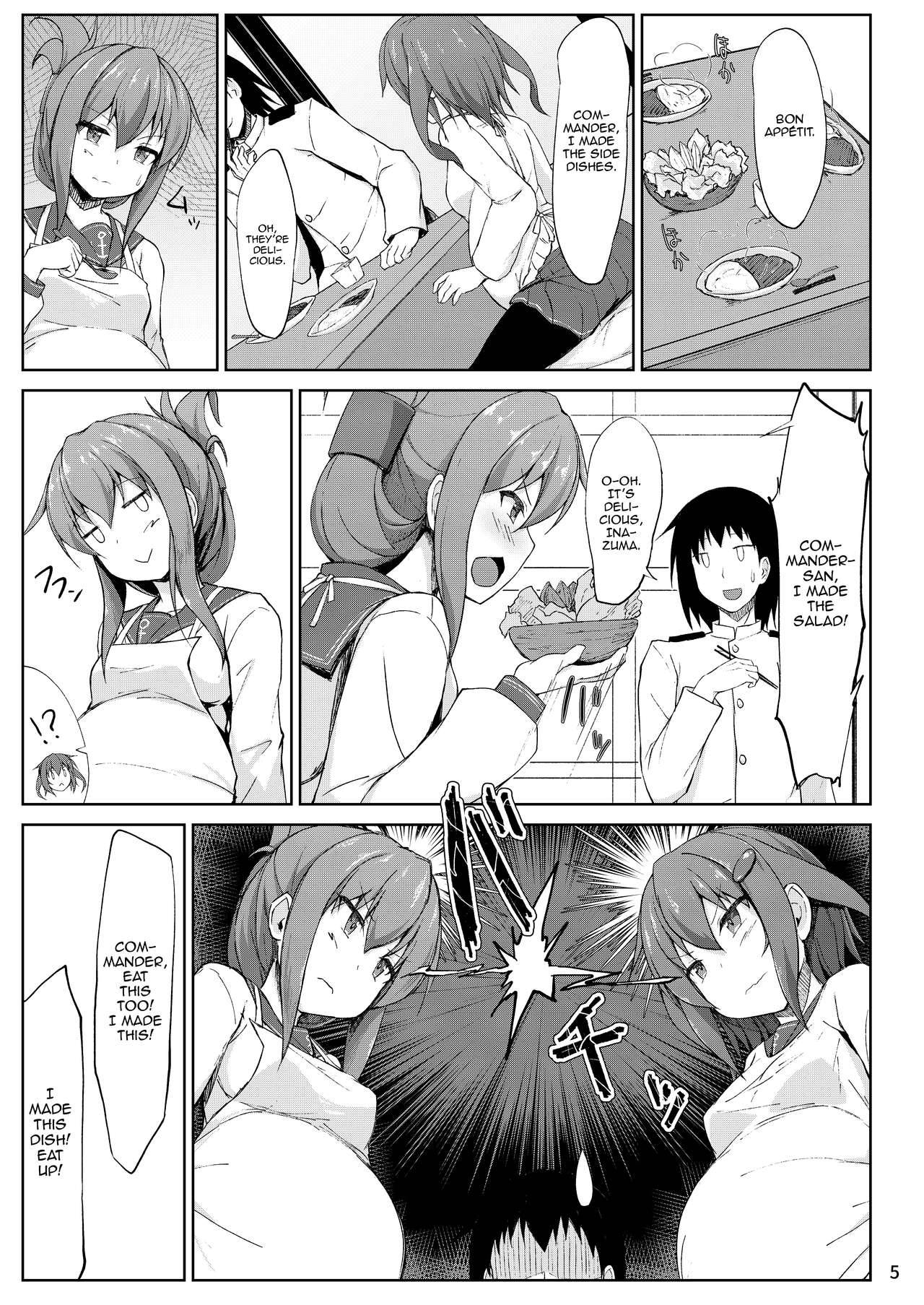 [Sirotaruto (Kotaru)] Ikazuchi to Inazuma wa Shireikan no Aka-chan o Unjau no desu!! (Kantai Collection -KanColle-) [English] {Hennojin} [Digital]