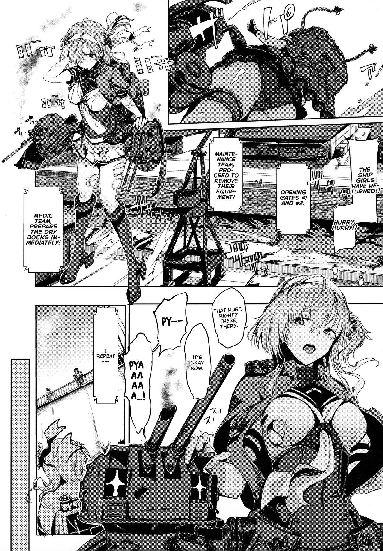 [SNOW*RABBIT (Yukiguni Yuu)] Kakezuki Crisis | Waning Moon Crisis (Kantai Collection -KanColle-) [English] [FMLTranslations]